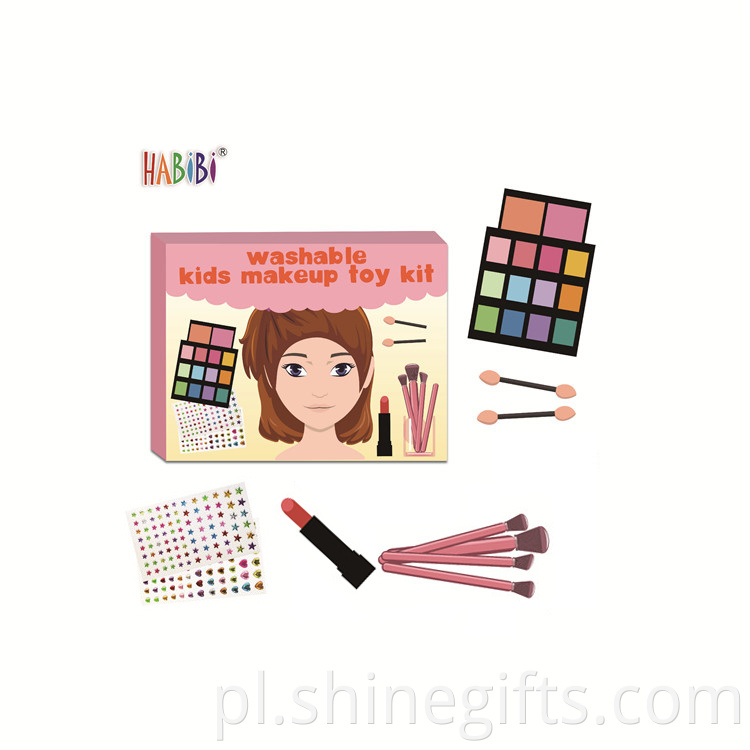 New Design Custom Kids Washable Makeup Colorful Palette Sets Toy Combination Cosmetics organic kids makeup kit for girls